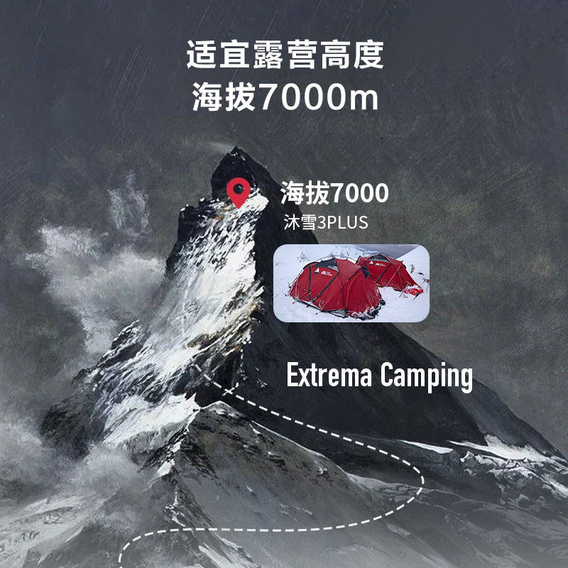 Двухслойная дорожная палатка Mugaodi Mountain Cloud Mu Xue 3 Plus