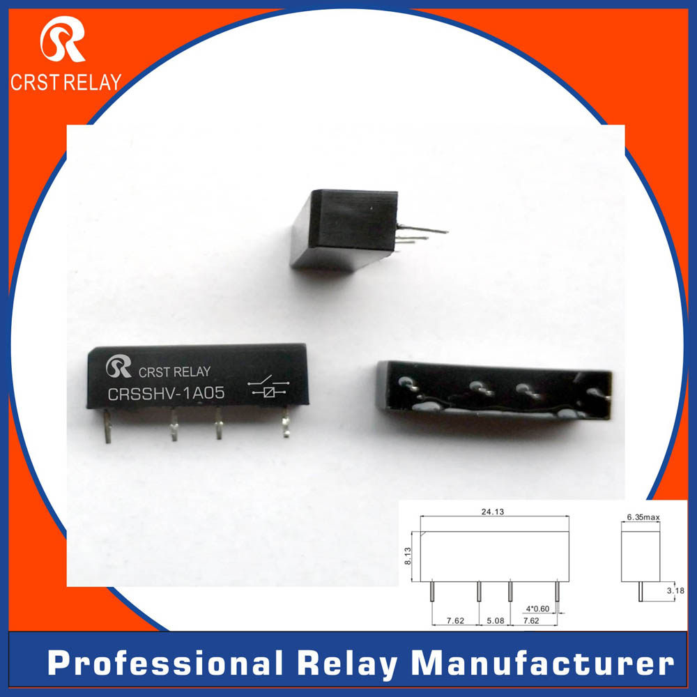 CRSTHV SIP-1A05V 12V 24V reed relay contact point pressure 3000V single-pole single-throw normally open
