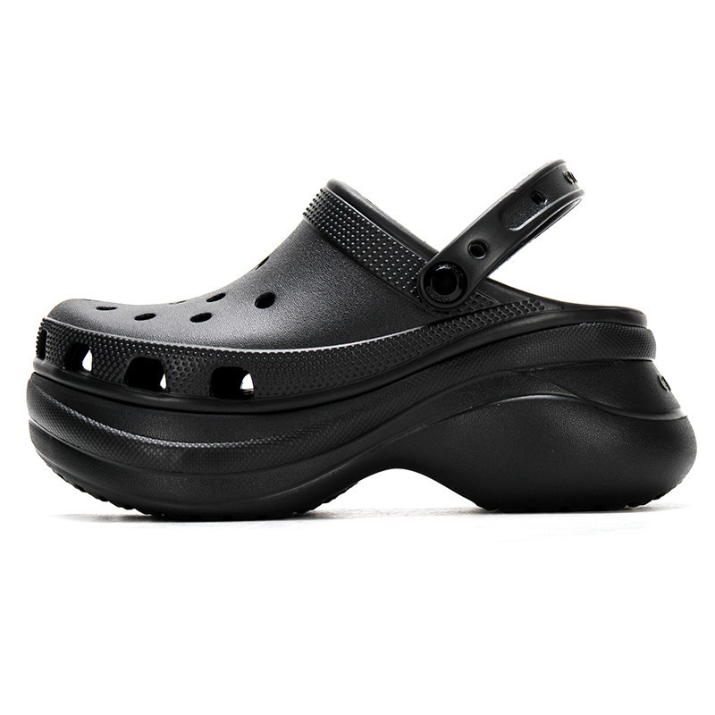 Crocs Retro Little Whale Clogs Summer Thick-Soled Height-Increasing Women's Shoes Beach Sandals 206302