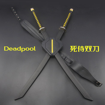 Alloy Deadpool Double Swords Marvel Comics Movie Deadpool Wade Wilson Teenage Mutant Ninja Turtles Cosplay Unsharpened