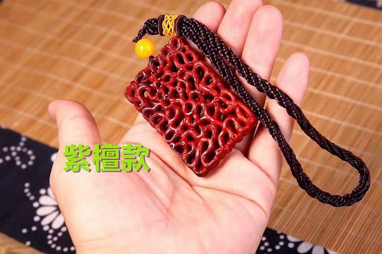 New vine road Tonghainan Huanghuang Pear Wood carved leaf sandal life is not safe