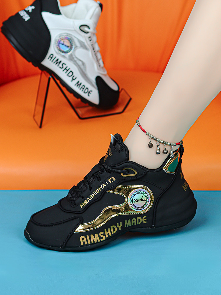 Genuine Leather Women's Shoes 2025 Autumn New Fashion Versatile Soft-Soled Sports Casual Shoes Lightweight Comfortable Popular Dad Shoes