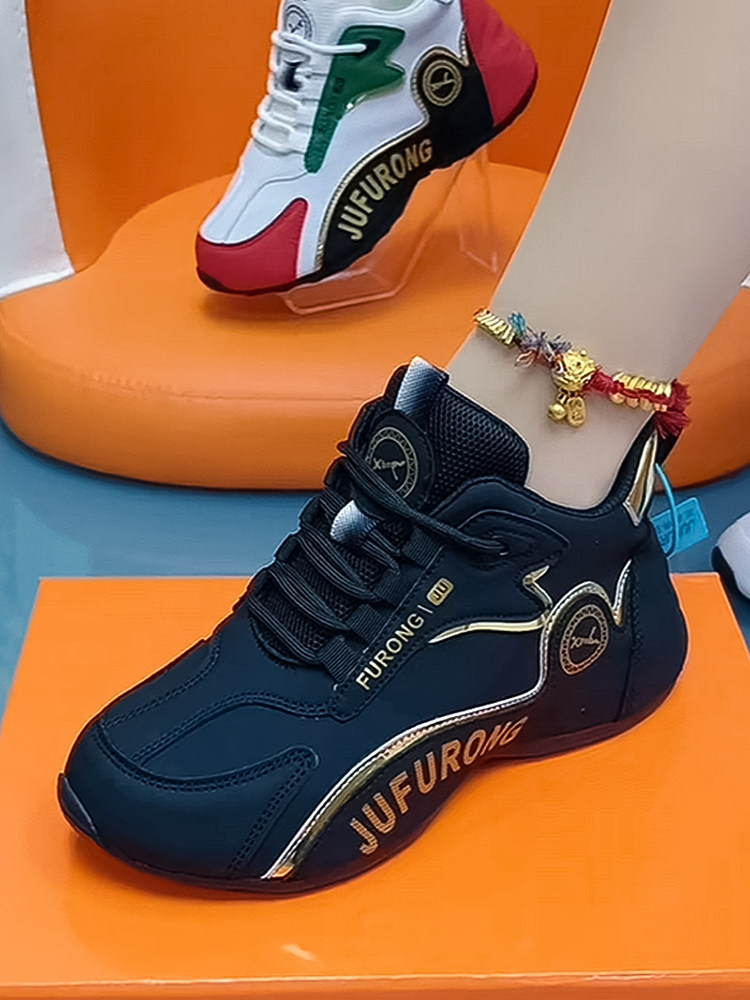 New Autumn and Winter Genuine Leather Versatile Fashion Casual Shoes with Plush Lining for Warmth, Dad Shoes, Non-Slip, Wear-Resistant, Trendy White Sneakers