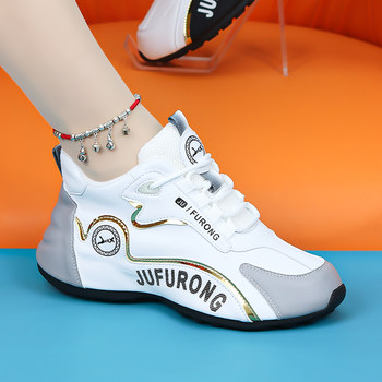 Autumn and Winter Sports Shoes for Women, 2025 New Style, Fleece-Lined, Warm Couple Shoes, Soft Sole, Non-Slip, Wear-Resistant, Leather Dad Shoes