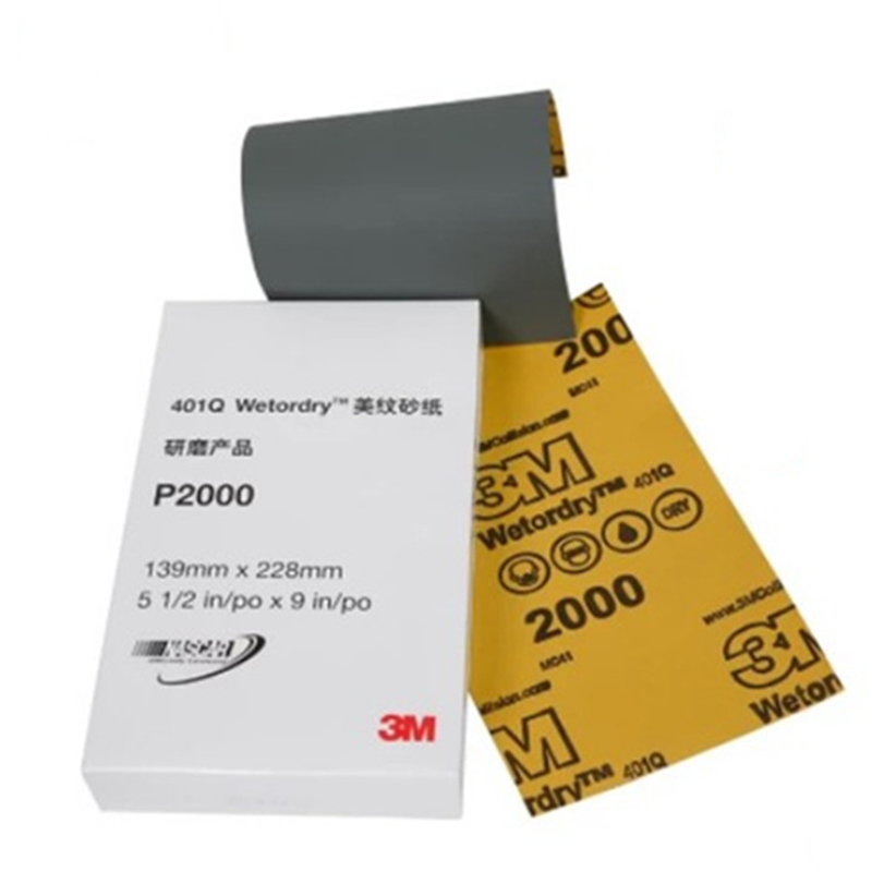 5 sheets 3M401Q 2000 Number of cars polished with fine water polished sandpaper leather finish lacquered stroke