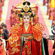 New Style Wu Meiniang Costume for Film and Television, Ancient-Style Trailing Gown, Imperial Concubine Dress, Wedding Dress, Queen's Palace Hanfu, Embroidered Red Dress for Women