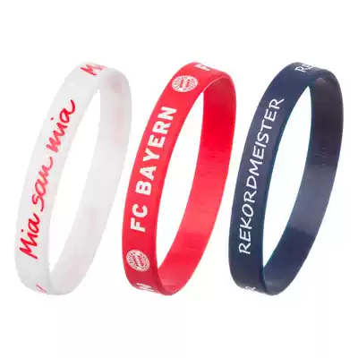 Spot 22681 (character home) Bayern fans basic red and blue white 3 silicone wristband gift set