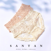 Summer hollow breathable lace middle waist sexy lady underwear pure cotton crotch sweet butterfly-knit triangle girl