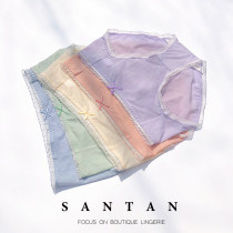 Spring and summer fresh panties girl skinny fresh pane sweet triangle middle waist antibacterial breathable cool
