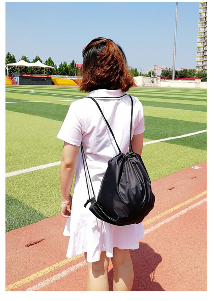 Ba lô chống nước túi lưng dây rút chùm ánh sáng trường tiểu học thể thao đào tạo nam và nữ in logo tùy chỉnh balo công sở nữ