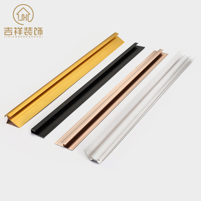 3-3 6mmUV plate aluminum alloy retaining wall panel closing edge anti-collision guard strip I-character yin corner metal decorative splicing board line