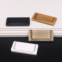  Black white Qinggu Ming installed invisible drawer dark handle American cabinet cabinet door handle Wardrobe dark handle