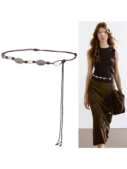 Brown Waist Belt for Women, 2026 New Style, Decorative Belt for Summer Dresses, Fashionable and Versatile with a High-End Feel