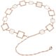 Square Metal Waist Chain, Chanel-Style Accessory, High-End Dress, Sweater, 2025 New Trendy Belt for Women Decoration