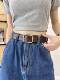 Brown Women's Belt, 2025 New Model, Suitable for Jeans, High-End Style, Decorative Belt for Women, Versatile
