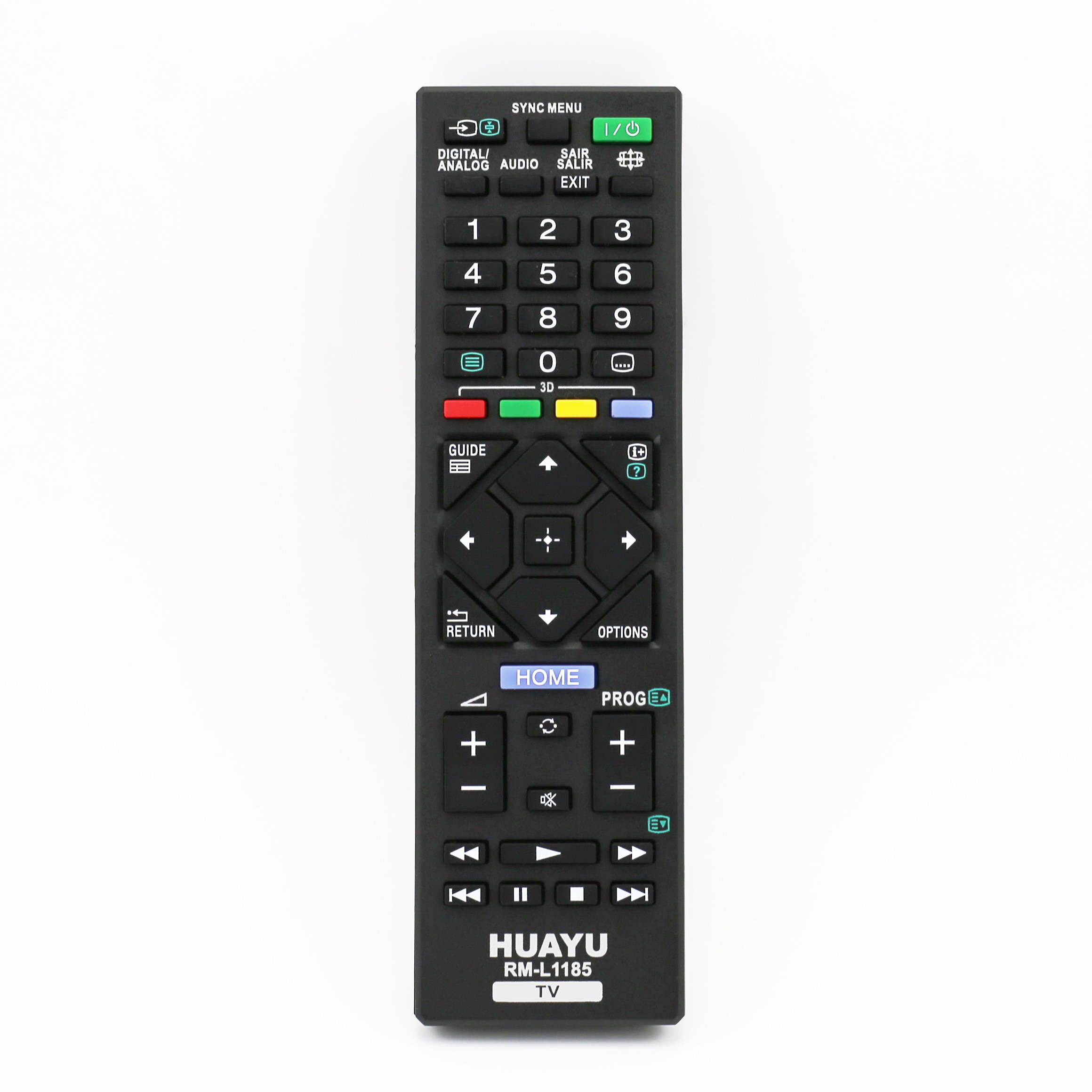 The English version of HUAYU is suitable for Sony TV general remote control RM-L1185 settings RM-YD093
