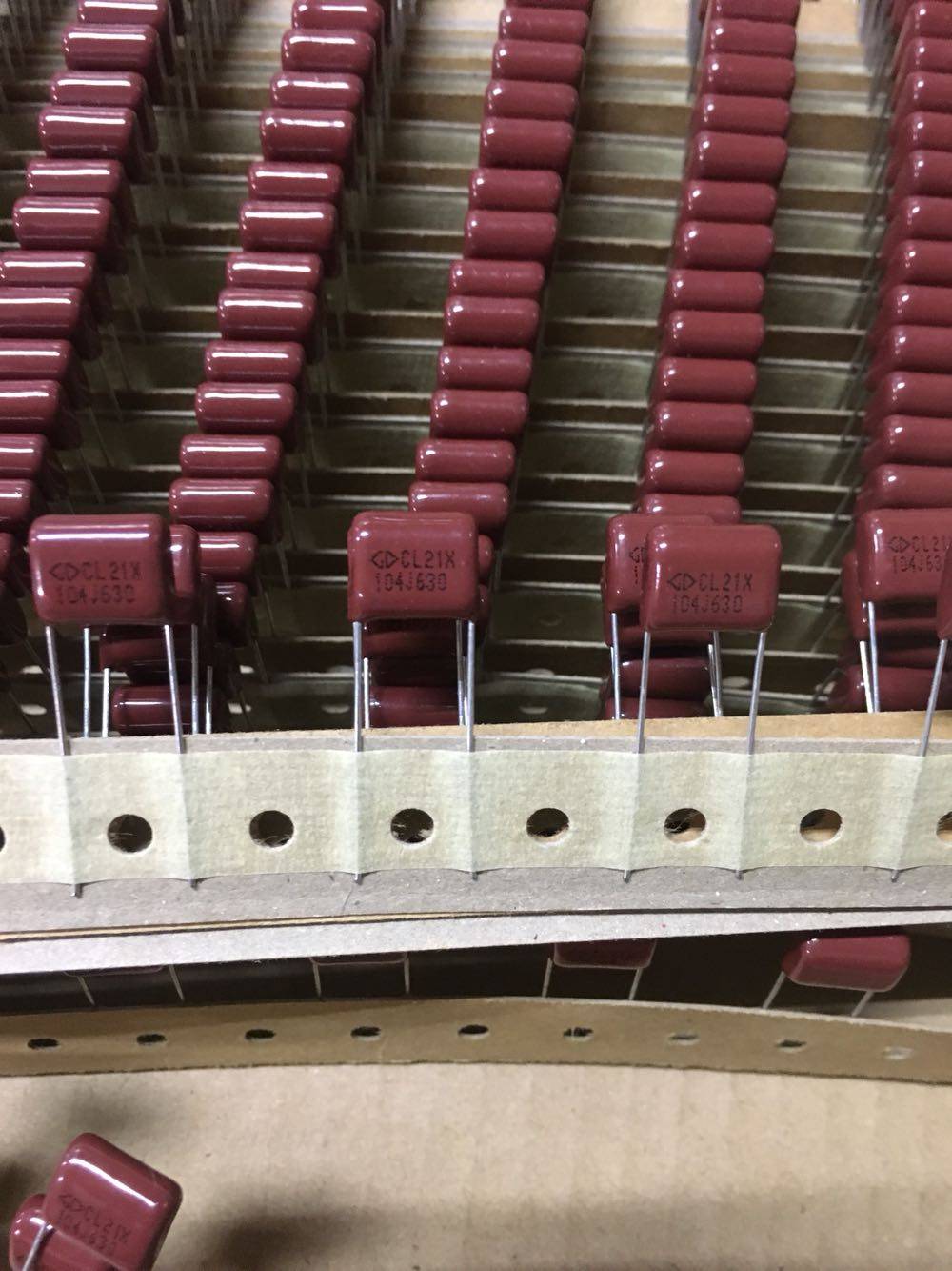 Farah CBB capacitor 104J 630V P10MM CL21 104J K 630V 0 1uF original tape