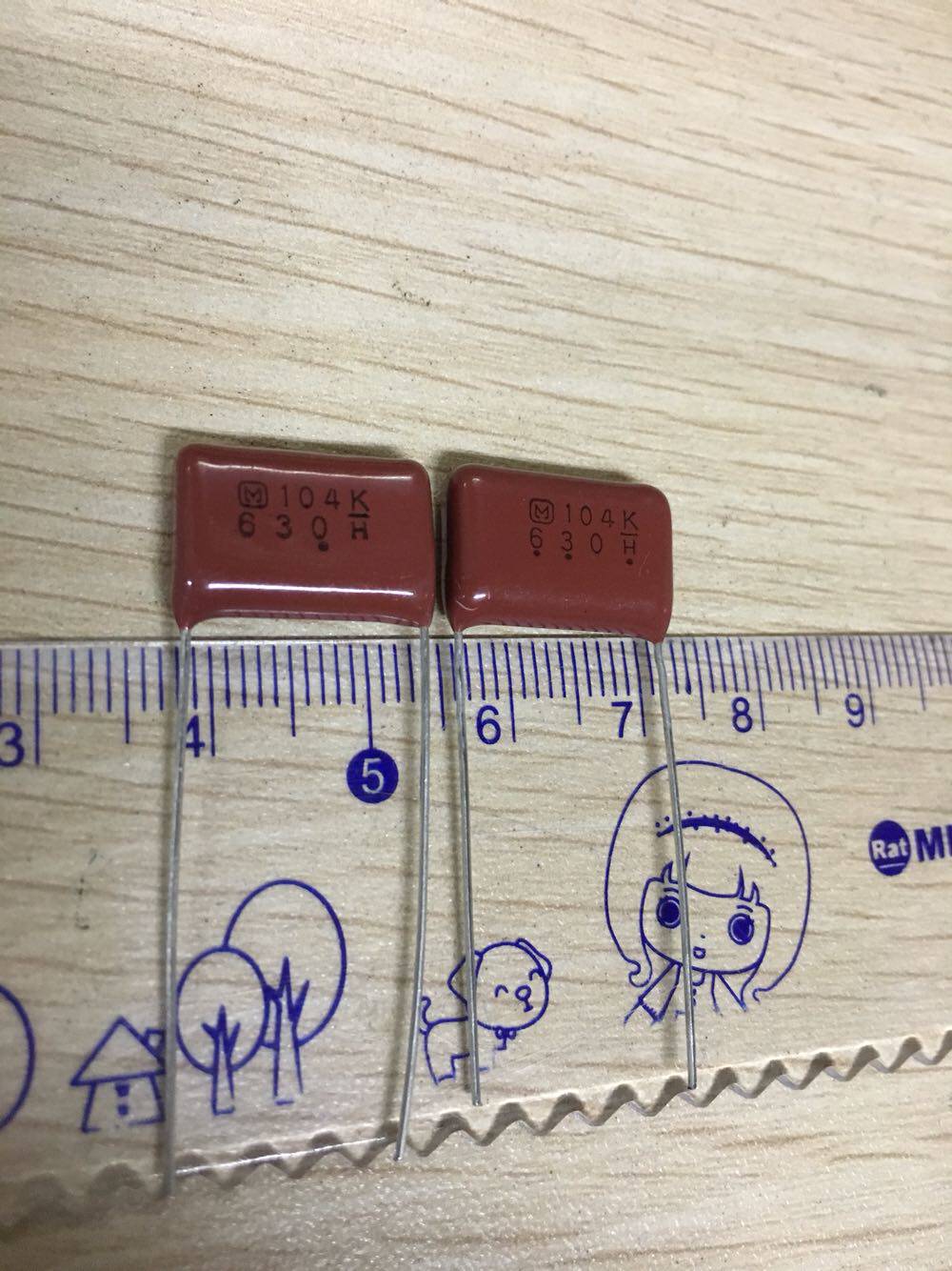 Panasonic CBB capacitive 104K 630V P15MM ECQE 104K 0 630V 1uF 100NF original dress