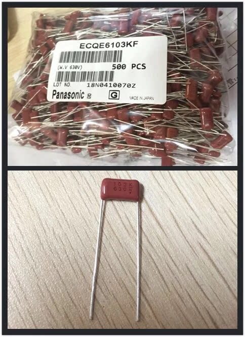 Original Japan panasonic panasonic 103 630V 10NF CBB film capacitor P10mm 65 yuan 1 pack