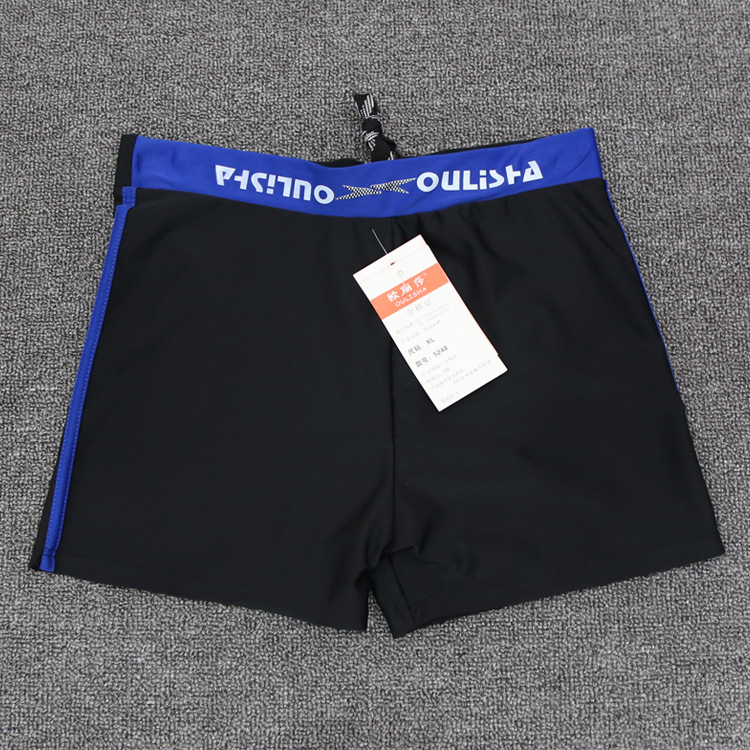 Thời trang chuyên nghiệp quần bơi nam khóa kéo nhanh khô mùa xuân XL quần bơi liền thân boxer áo tắm phong cách mới - Nam bơi đầm đồ bơi nam