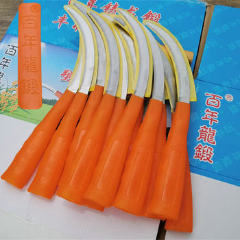 百年龙锻不锈钢镰刀割草刀小镰刀信得利农用小锯镰锄草刀割稻禾刀