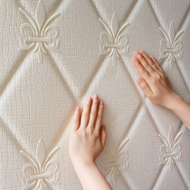 3d three-dimensional wall sticker self-adhesive TV background wall living room bedroom anti-collision sound insulation soft bag baby anti-collision simple metal