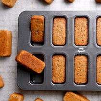 Japanese ASTERISQUE same 8 with small square brick Madeleine Fernan snow pound cake baking tray