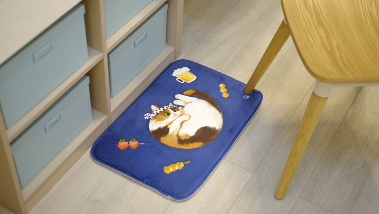 Miao Ji MEWJI gốc dễ thương thảm cửa phòng con mèo Ottoman thảm phòng tắm phong cách món quà bộ sưu tập - Thảm thảm phòng khách