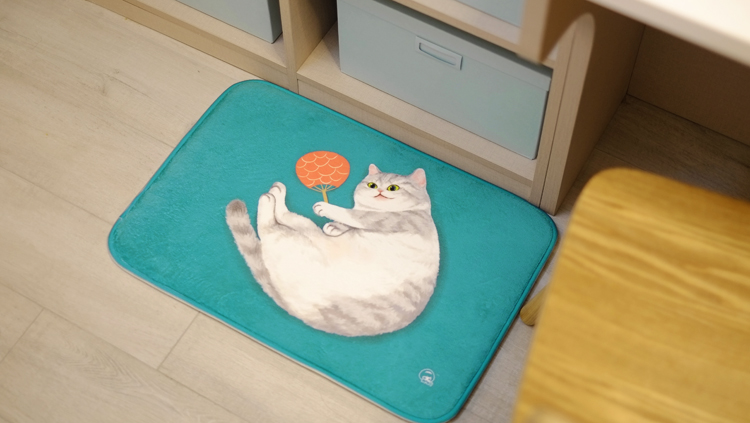Miao Ji MEWJI gốc dễ thương thảm cửa phòng con mèo Ottoman thảm phòng tắm phong cách món quà bộ sưu tập - Thảm thảm phòng khách