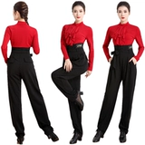 Летние черные цветные штаны, высокая талия, свободный крой