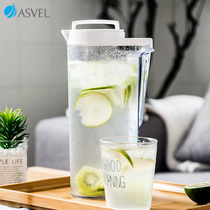 Cold kettle Japan imported asvel household heat-resistant kettle plastic juice cup summer cold water Cup