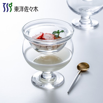 Ice cream cup Japan imported Toyo Sasaki glass tall Milk Cup cold drink ice cream cup dessert Cup