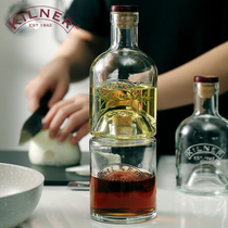 Oil pot UK kilner glass oil tank set with lid seal leak-proof oil seasoning bottle soy sauce bottle kitchen oil bottle