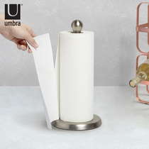 Kitchen tissue rack Canada umbra non-punch vertical roll paper storage bracket creative light luxury roll paper holder