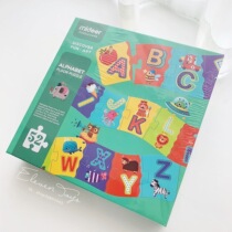 The new version of Mideer childrens alphabet cognition super long floor block puzzle neutral toy teaching aid