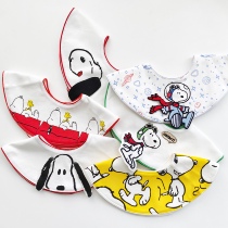 Snoopy series 360°bib Bib saliva towel cotton