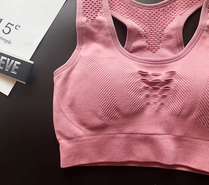 Rãnh đẹp trở lại kiểu vest chống sốc tập hợp phong trào không có vòng thép đồ lót nhanh khô chạy áo ngực tập thể dục áo ngực áo ngực thể thao