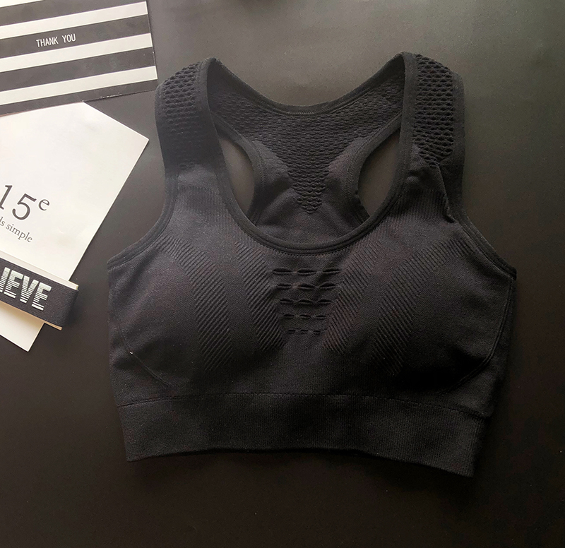 Rãnh đẹp trở lại kiểu vest chống sốc tập hợp phong trào không có vòng thép đồ lót nhanh khô chạy áo ngực tập thể dục áo ngực áo ngực thể thao