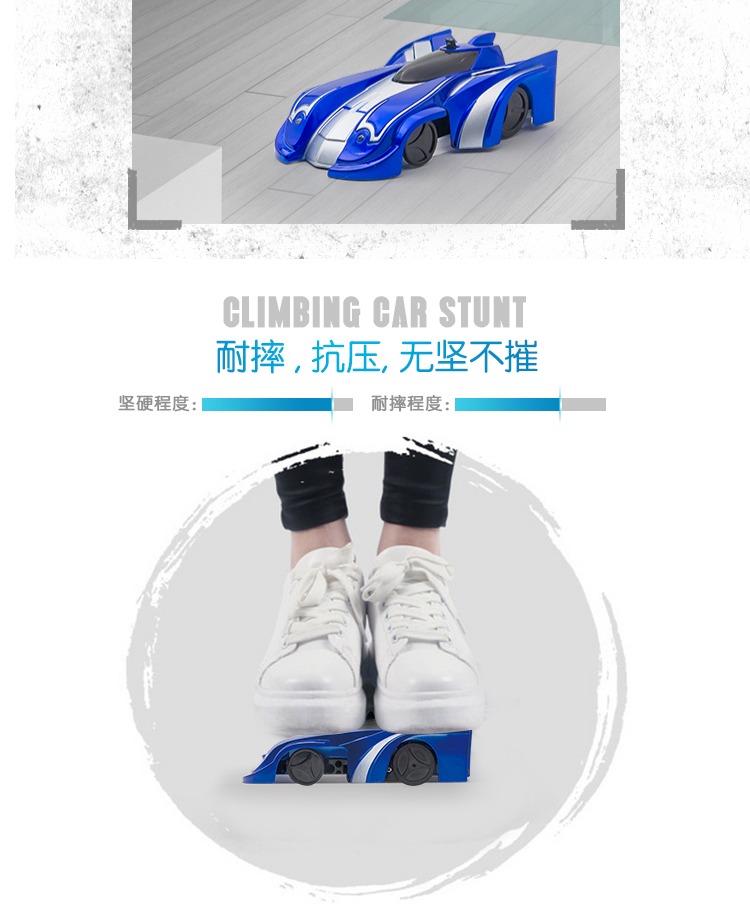 Từ xa leo tường xe hút tường xe 2 điều khiển từ xa xe đồ chơi trẻ em xe đua điện sạc 4-5-10 tuổi đồ chơi trí tuệ cho bé