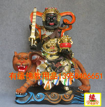 Wu Caishen Zhao Gongming resin Buddha statue Wu Caishen Taoist statue Buddhist supplies 66cm