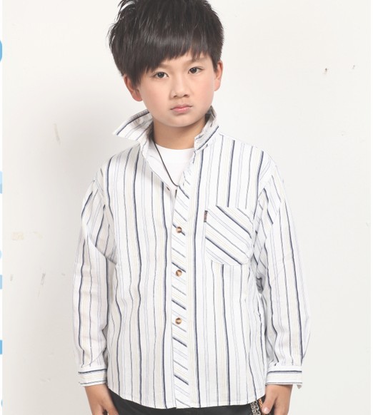 Chemise garcon à manche longue en coton - Ref 2078296 Image 9