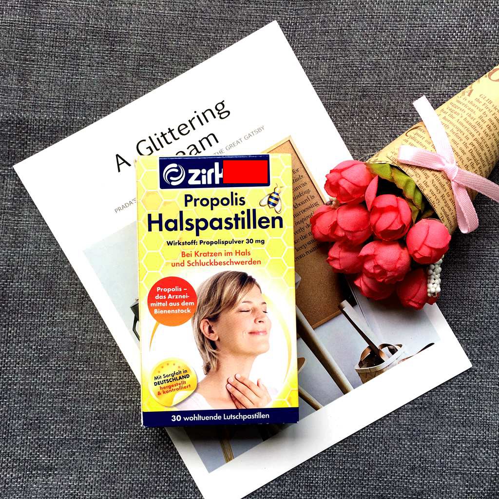 Buy 3 pieces of Germany Zirkulin imported Propolis lozenges Li Yan Qing throat cool sugar-free mint lozenges