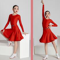 2022 autumn and winter new latin dance clothes girls professional latin competition uniforms girls dance clothes long sleeves