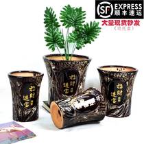 Good-looking vase ceramic flower pot big tiger Piran bird of paradise rich tree special clearance living room floor flower pot