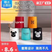 Garbage can bedroom girls room household trash simple pull plastic trash can cute cartoon household