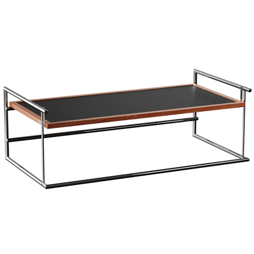 左下 Журнальный столик Rio в стиле Баухаус для гостиной, бытовой, маленькой квартиры, чайный столик, дизайнерский ретро-чайный столик из цельного дерева из нержавеющей стали