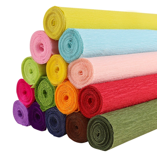 Цветные морщины с толстой булочкой бумаги ручной работы