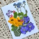Бабочка цветок № 6 сухой сухую цветочную сумку 18 штук