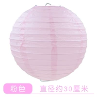 Розовый фонарь, диаметр 30мм, 30см