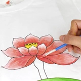 Белая хлопковая летняя футболка, набор материалов, ручная роспись, семейный стиль, граффити, короткий рукав, «сделай сам», делается под заказ